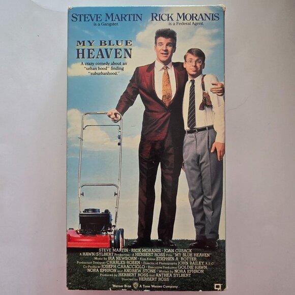 My Blue Heaven VHS Comedy Starring Steve Martin & Rick Moranis Warner Bros 1990 - Picture 12 of 12